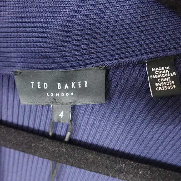 Ted Baker London Milly Sweetheart Sweater Dress Navy New Size 4 US 10 - Picture 9 of 10